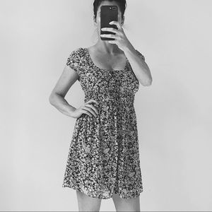 ZARA Sheer Floral Dress